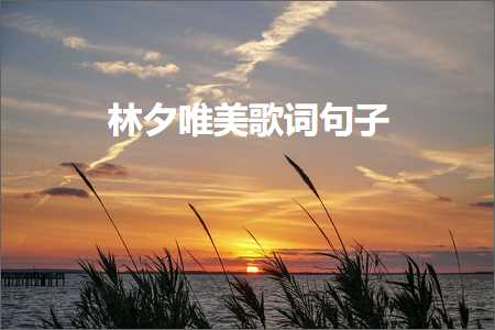 林夕唯美歌词句子（文案533条）